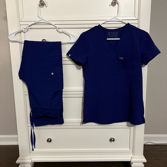 Figs Deep Royal Catarina/Kade Set XXS/XST - Picture 2 of 4